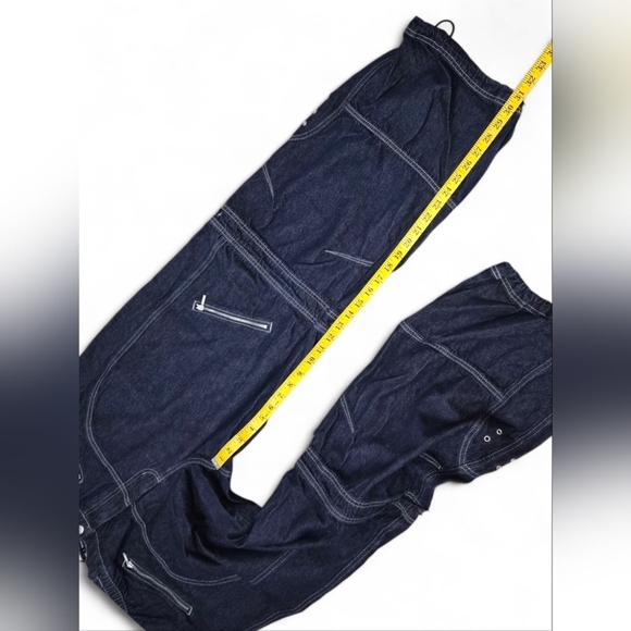 UO Silence t Noise Lee Baggy Moto Jeans Size 34 - Picture 11 of 16